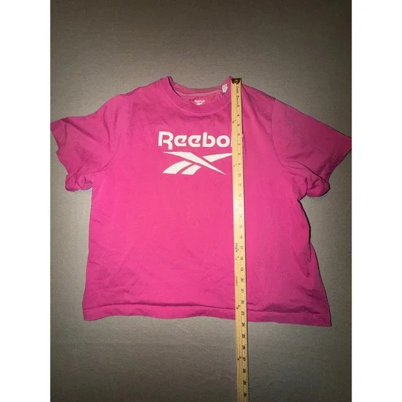 Reebok Graphic T Shirt Hot Pink Logo Athletic Mens Size 2X - Picture 6 of 6